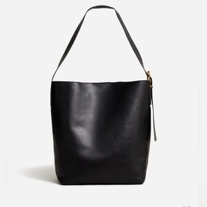 Madewell Black Leather Tote